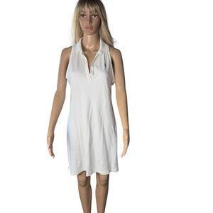 Polo Ralph Lauren White Golf Halter Dress Size L Pickleball Tennis